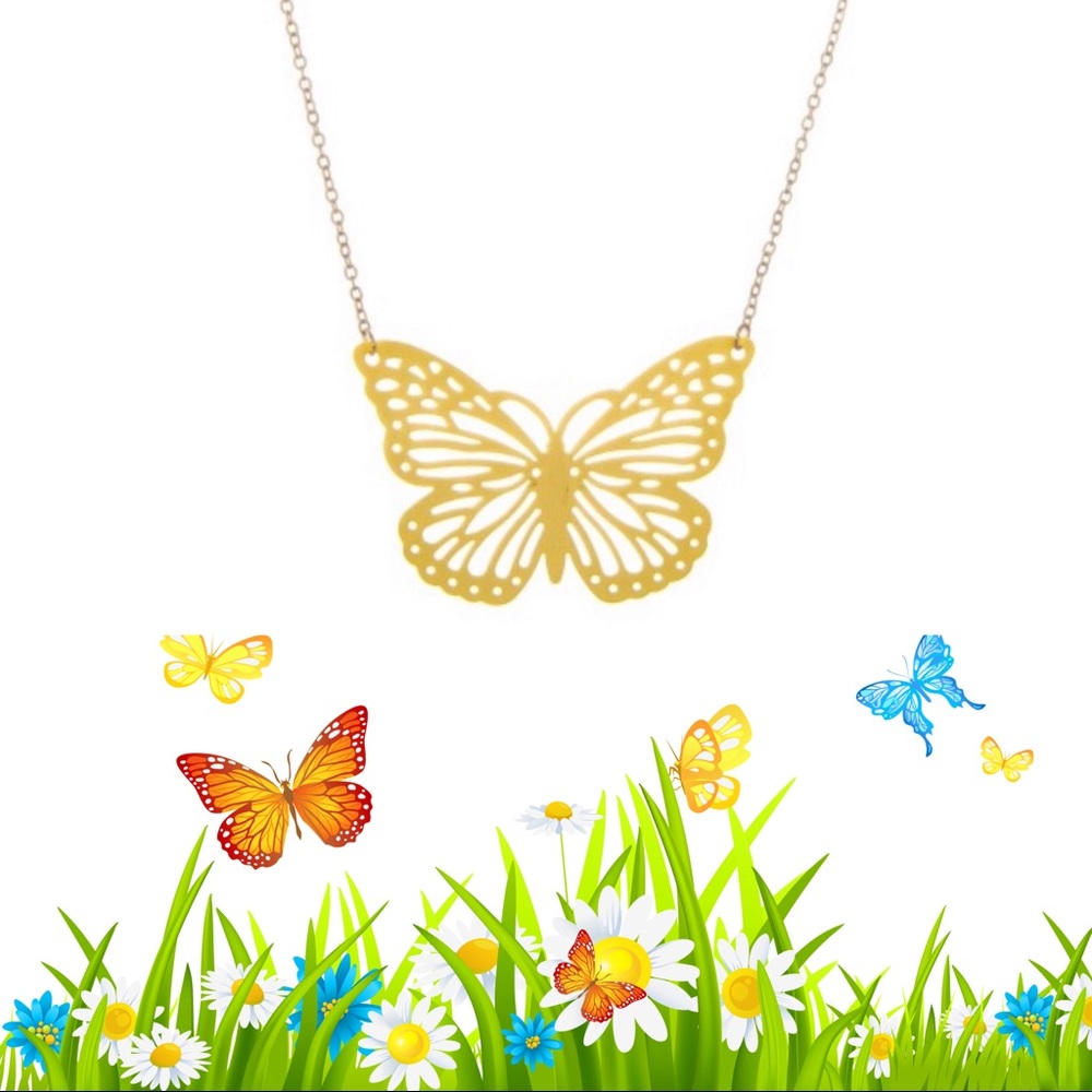 Butterfly Pendant Necklace